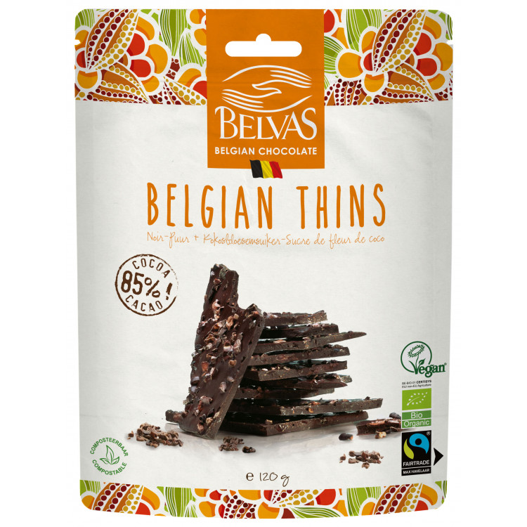 Belvas Lámaná hořká čokoláda 85% 120g