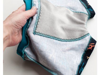 Boxerky s nepropustným zadním dílem