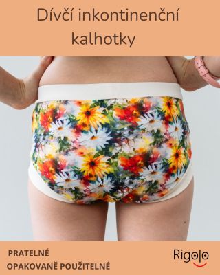Dívčí inkontinenční kalhotky Mája II dodají jistotu v situacích, kdy se to občas nestihne. Vypadají jako běžné prádlo, ale...
