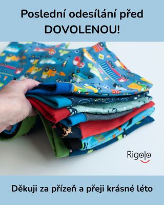 V neděli odjíždím na dovolenou. Objednávky zboží skladem přijaté do soboty ještě stihnu odeslat. 📦 Neodkládejte nákup na...