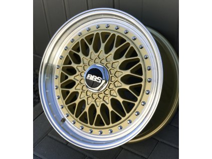 Alu kola replika BBS 17x8.5 4x100/114.3 ET20 gold polished