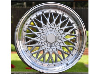 Alu kola replika BBS 17x7.5 4x100/114.3 ET20 Silver Polished