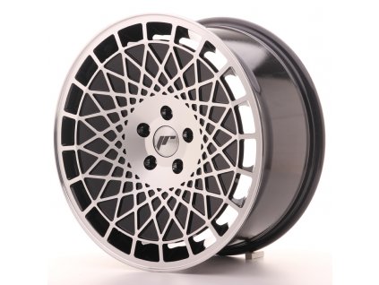 Alu kola Japan Racing JR14 18x8,5 ET40 5x114,3Gloss Black w/Machined Face