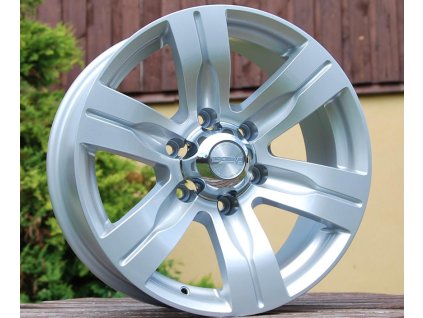 Alu kola design Offroad 17x8 6x139,7 ET0 110,5 stříbrné