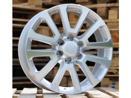 Alu kola design Toyota 20x8.5 6x139.7 ET25 106.1 stříbrné