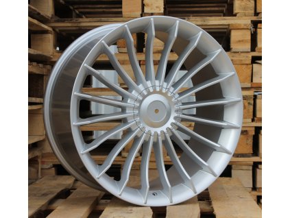 Alu kola replika Alpina 17x7.5 5x120 ET34 72.6 stříbrné