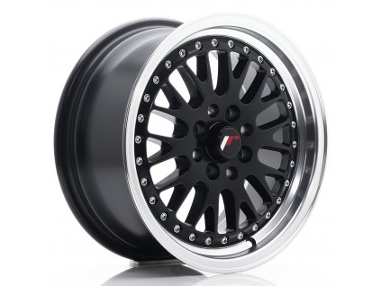 Alu kola Japan Racing JR10 15x7 ET30 4x100/108 Matt Black w/ Machined Lip (PCD 4x100, ET 30)