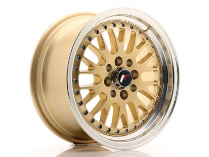 Alu kola Japan Racing JR10 15x7 ET30 4x100/108 Gold w/ Machined Lip (PCD 4x100, ET 30)