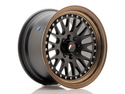 Alu kola Japan Racing JR10 15x8 ET20 4x100/108 Matt Black w/ Bronze Lip (PCD 4x100, ET 20)