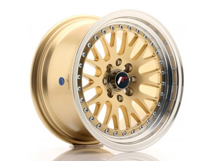 Alu kola Japan Racing JR10 15x8 ET20 4x100/108 Gold w/ Machined Lip (PCD 4x100, ET 20)