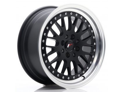 Alu kola Japan Racing JR10 16x7 ET30 4x100/108 Matt Black w/ Machined Lip (PCD 4x100, ET 30)