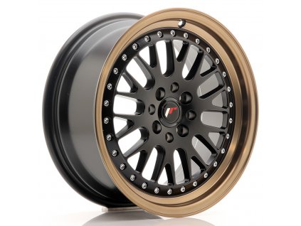 Alu kola Japan Racing JR10 16x7 ET30 4x100/108 Matt Black w/ Bronze Lip (PCD 4x100, ET 30)
