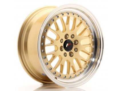 Alu kola Japan Racing JR10 16x7 ET30 4x100/108 Gold w/ Machined Lip (PCD 4x100, ET 30)