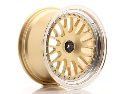 Alu kola Japan Racing JR10 16x8 ET20 BLANK Gold w/ Machined Lip (PCD 3x112, ET 20)