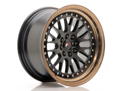 Alu kola Japan Racing JR10 16x8 ET20 4x100/108 Matt Black w/Bronze Lip