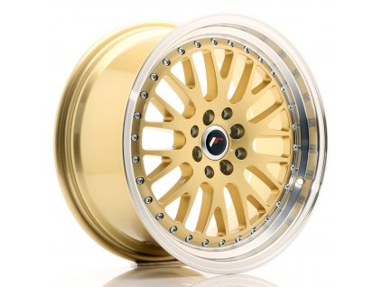 Alu kola Japan Racing JR10 17x8 ET35 4x100/114 Gold w/ Machined Lip (PCD 4x100, ET 35, Rozměr 17x8)