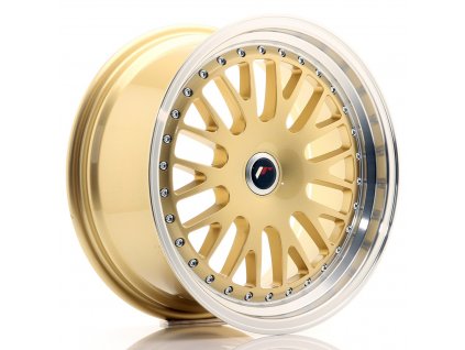 Alu kola Japan Racing JR10 17x8 ET35 BLANK Gold w/ Machined Lip (PCD 3x112, ET 35, Rozměr 17x8)