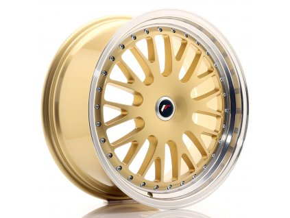 Alu kola Japan Racing JR10 19x8,5 ET20-35 BLANK Gold w/ Machined Lip (PCD 3x112, ET 20)