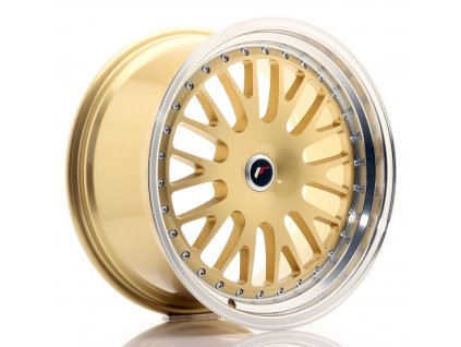 Alu kola Japan Racing JR10 19x9,5 ET20-35 BLANK Gold w/ Machined Lip (PCD 3x112, ET 20)