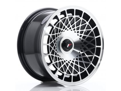 Alu kola Japan Racing JR14 15x8 ET20-25 Blank Gloss Black Machined Face