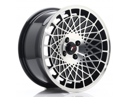 Alu kola Japan Racing JR14 16x8 ET25 Blank Gloss Black Machined Face