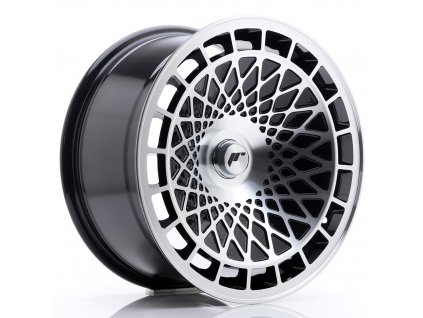 Alu kola Japan Racing JR14 17x8,5 ET15 BLANK Gloss Black Machined Face (PCD 3x112, ET 15, Rozměr 17x8,5)
