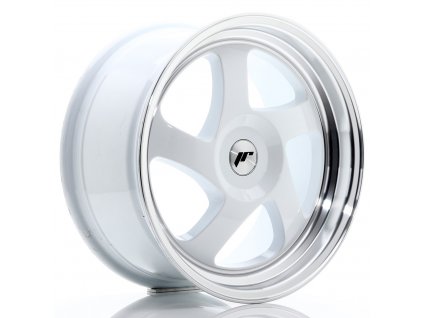 Alu kola Japan Racing JR15 17x8 ET35 BLANK White w/ Machined Lip (PCD 3x112, ET 35, Rozměr 17x8)