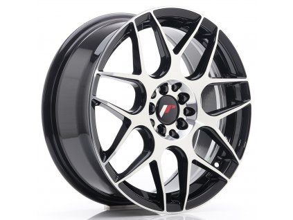 Alu kola Japan Racing JR18 17x7 ET40 4x100/114 Black Machined Face (PCD 4x100, ET 40, Rozměr 17x7)