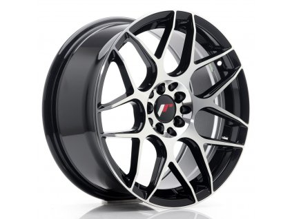 Alu kola Japan Racing JR18 17x8 ET35 5x100/114 Gloss Black Machined Face (PCD 5x100, ET 35, Rozměr 17x8)