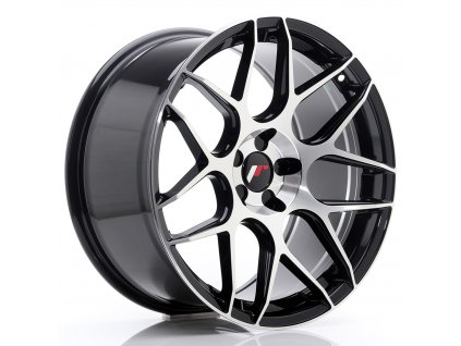 Alu kola Japan Racing JR18 19x9,5 ET35 5H Blank Black Machined (PCD 5x100, ET 35)
