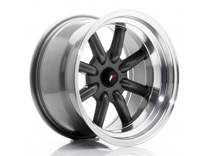 Alu kola Japan Racing JR19 16x9 ET-25-(-15) BLANK Gun Metal w/ Machined Lip (PCD 3x112, ET -25)