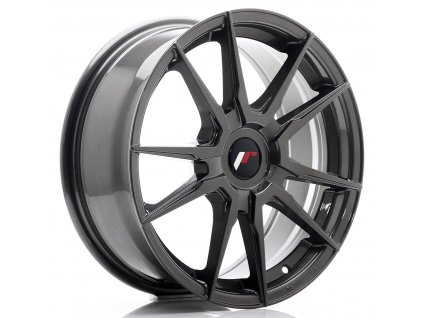 Alu kola Japan Racing JR21 17x7 ET25-40 Blank Hyper Gray (PCD 4x100, ET 25, Rozměr 17x7)