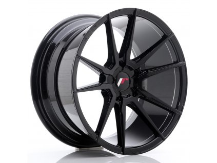 Alu kola Japan Racing JR21 18x9,5 ET20-40 5H BLANK Gloss Black (PCD 5x100, ET 20)