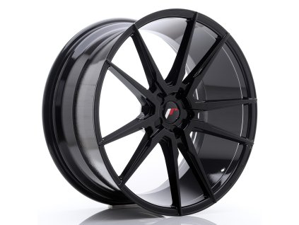 Alu kola Japan Racing JR21 22x10,5 ET15-52 5H BLANK Gloss Black (PCD 5x108, ET 15)