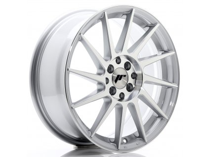 Alu kola Japan Racing JR22 17x7 ET25 4x100/108 Silver Machined Face (PCD 4x100, ET 25, Rozměr 17x7)