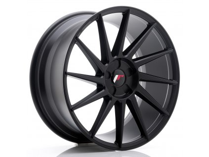 Alu kola Japan Racing JR22 19x8,5 ET35-43 5H BLANK Matt Black (PCD 5x100, ET 35)