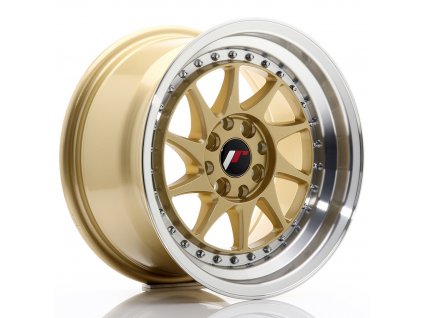 Alu kola Japan Racing JR26 15x8 ET25 4x100/108 Gold w/Machined Lip