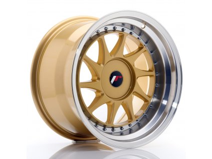 Alu kola Japan Racing JR26 17x10 ET20-25 BLANK Gold w/Machined Lip