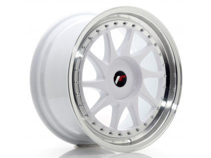 Alu kola Japan Racing JR26 18x8,5 ET20-40 BLANK White w/Machined Lip