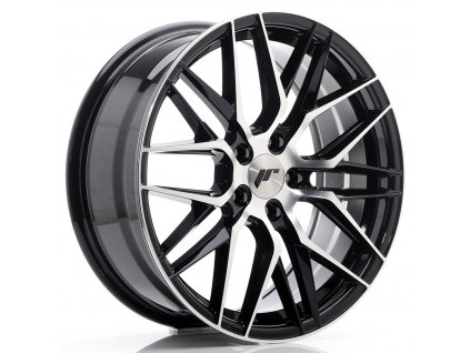 Alu kola Japan Racing JR28 18x7,5 ET40 5x112 Gloss Black Machined Face (PCD 5x112, ET 40)