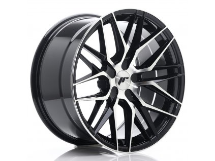 Alu kola Japan Racing JR28 18x9,5 ET20-40 5H BLANK Gloss Black Machined Face (PCD 5x100, ET 20)
