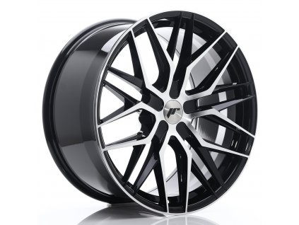 Alu kola Japan Racing JR28 21x10,5 ET15-55 5H BLANK Gloss Black Machined Face (PCD 5x108, ET 15)