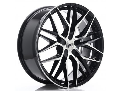 Alu kola Japan Racing JR28 21x9 ET15-45 5H BLANK Gloss Black Machined Face (PCD 5x108, ET 15)