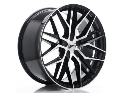 Alu kola Japan Racing JR28 22x10,5 ET15-50 5H BLANK Gloss Black Machined Face (PCD 5x108, ET 15)