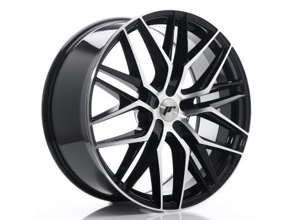 Alu kola Japan Racing JR28 22x9 ET30-45 5H BLANK Gloss Black Machined Face