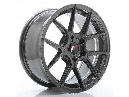 Alu kola Japan Racing JR30 17x8 ET20-40 5H BLANK Hyper Gray (PCD 5x100, ET 20, Rozměr 17x8)