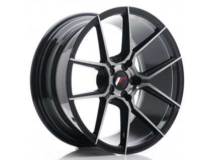 Alu kola Japan Racing JR30 18x8,5 ET20-40 5H BLANK Black Brushed w/Tinted Face (PCD 5x100, ET 20)