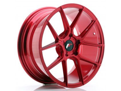 Alu kola Japan Racing JR30 18x8,5 ET20-40 5H BLANK Platinum Red (PCD 5x100, ET 20)