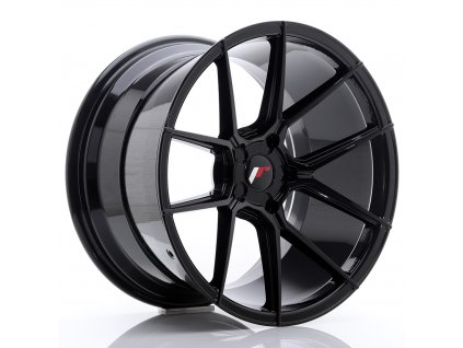 Alu kola Japan Racing JR30 19x11 ET15-40 5H BLANK Glossy Black (PCD 5x100, ET 15)