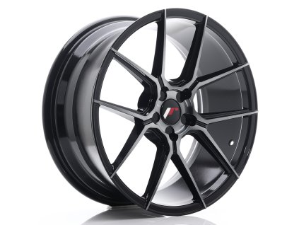 Alu kola Japan Racing JR30 19x8,5 ET35-42 5H BLANK Black Brushed w/ Tinted Face (PCD 5x100, ET 35)